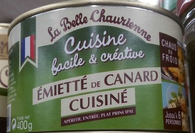 Émietté de canard cuisiné