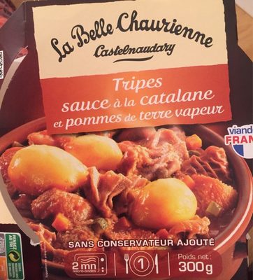 Tripes sauce à la catalane et pommes de terre vapeur