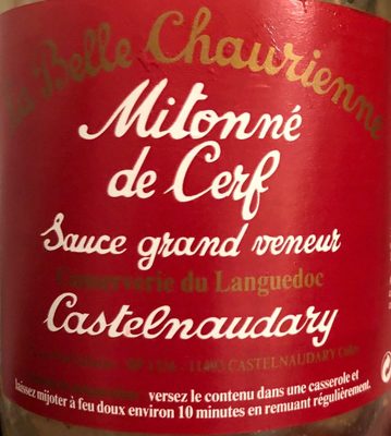 Mitonnée de cerf sauce grand veneur