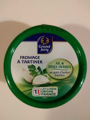 Fromage à tartiner aïl et fines herbes au goût d'herbes fraîches