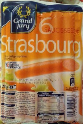 Saucisses de Strasbourg x6