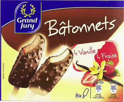 Bâtonnets vanille fraise