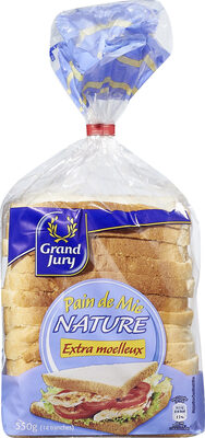 Pain de mie nature extra moelleux front packaging