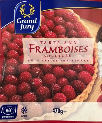 Tarte aux framboises surgelée