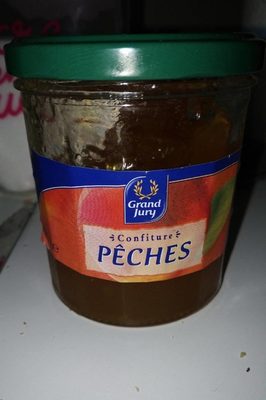 Pot 370G Confiture Peches Grand Jury front packaging
