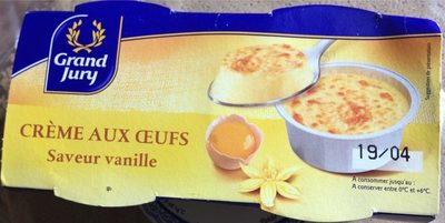 Crème aux oeufs saveur vanille
