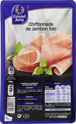 chiffonnade de jambon grand jury