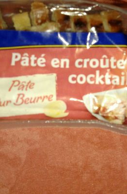 Pâté en croûte cocktail front packaging