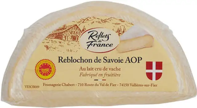 Reblochon de Savoie AOP front packaging