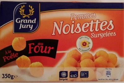 Pommes Noisettes Surgelées front packaging