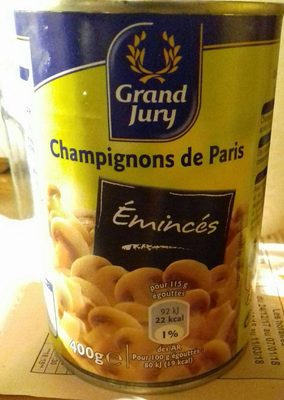Champignons de Paris émincés