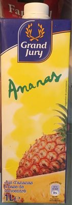 Jus d'ananas front packaging