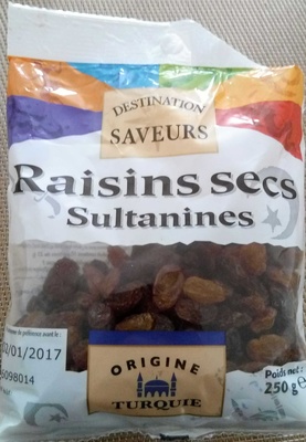 Raisins secs sultanines