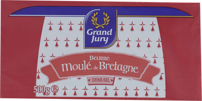 Beurre moulé de Bretagne demi-sel front packaging