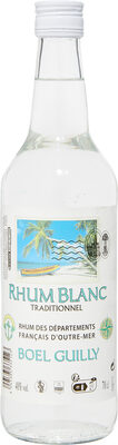 Rhum blanc traditionnel rhum des departements francais d'outre-mer boel guilly
