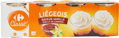 Liégeois Saveur vanille sur lit de caramel