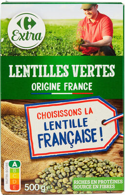 Lentilles vertes ORIGINE FRANCE