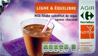 Milk-Shake substitut de repas, saveur chocolat (x 3)