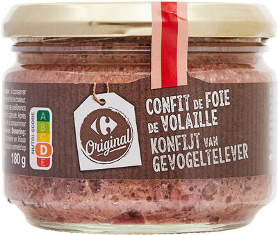 Confit de foie de volaille front packaging