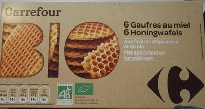 Gaufres au miel front packaging