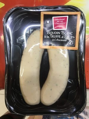 Boudin blanc à l'ancienne A LA TRUFFE blanche d'été 5%