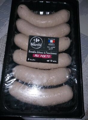 Boudin blanc à l'ancienne au porto
