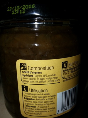 Confit d'oignons cuit au chaudron