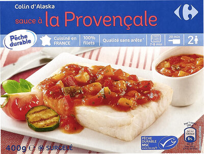 Colin d'Alaska sauce provençale front packaging