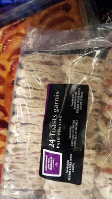 24 Toasts garnis* Pain Polaire *Décongelés nutrition facts table