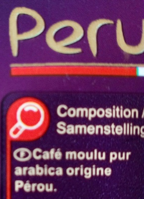 Peru ingredients label