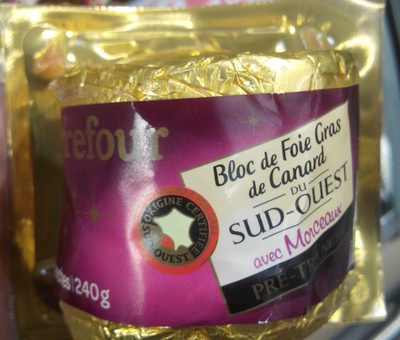 Bloc de foie gras de canard du sud-ouest