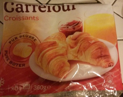 Croissants con mantequilla front packaging