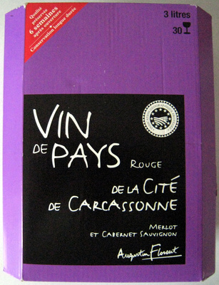 Vin de pays rouge de la cité de Carcassonne IGP