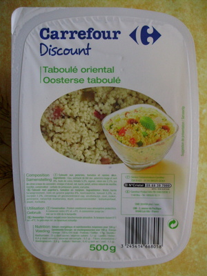 Taboulé oriental  front packaging