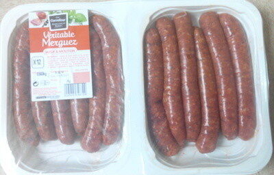 Véritable Merguez Boeuf & Mouton (x 12)