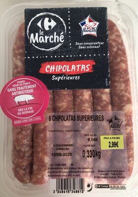 6 Chipolatas supérieures