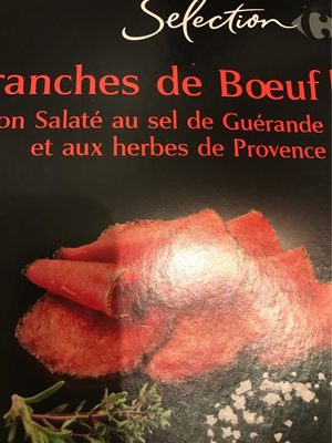 Tranches de Boeuf front packaging