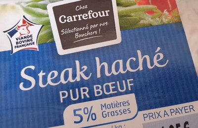 Steak haché carrefour 5% Mg