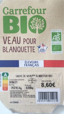 Veau pour blanquette