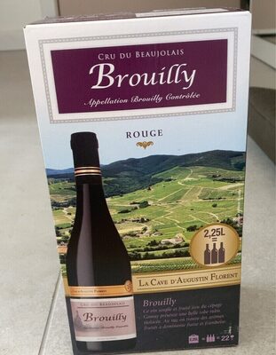 Brouilly cru du beaujolais rouge