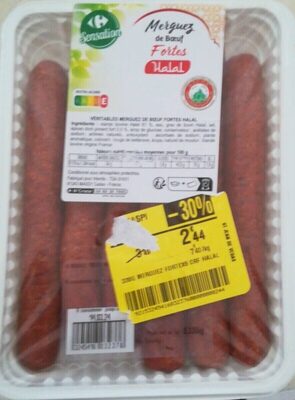 Merguez de bœuf fortes halal