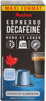 Expresso Décaféiné Rond et léger