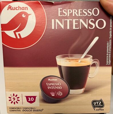 Auchan cafe capsules espresso intense dg x10 70g packb