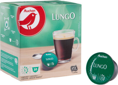 Auchan cafe capsules lungo dg x10 70g packb