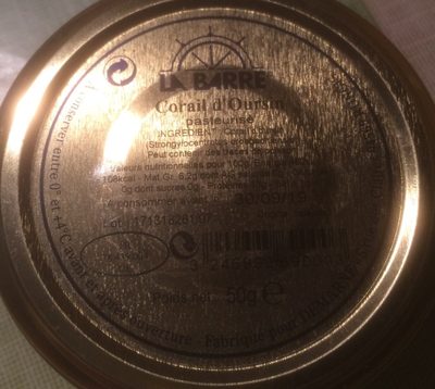 Corail d'oursin front packaging