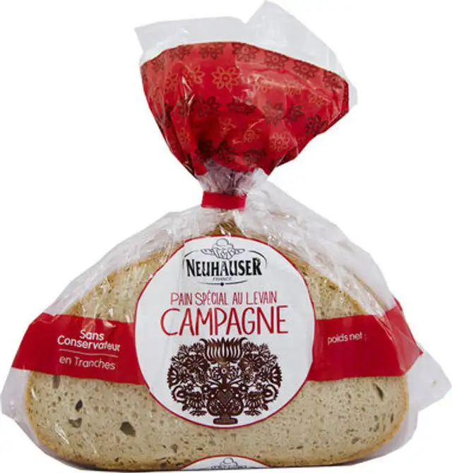 pain spécial avec levain de campagne front packaging