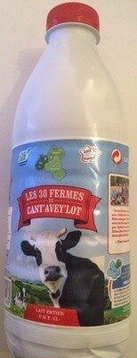 Lait entier UHT Bleu-Blanc-Coeur