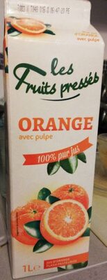 Les Fruits Pressés Orange front packaging