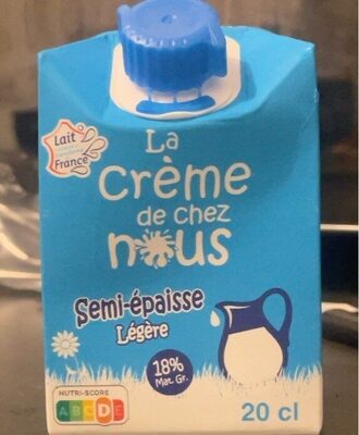 La crème de chez nous front packaging