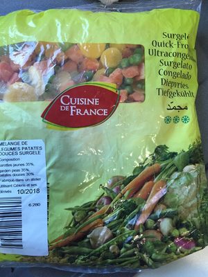 Mélange de légumes patates douces durgelées